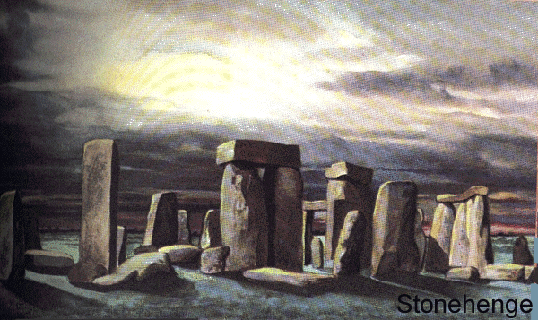 Artistic rendering of Stonehenge